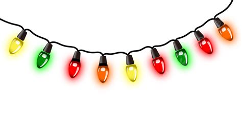 String Of Christmas Lights Clipart Transparent Background Christmas
