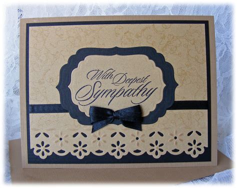Elegant Handmade Sympathy Card With In Warm Calming Colors Etsy