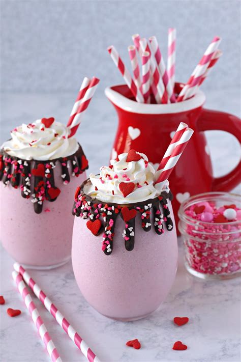 Sweetheart Strawberry Milkshake Love And Confections