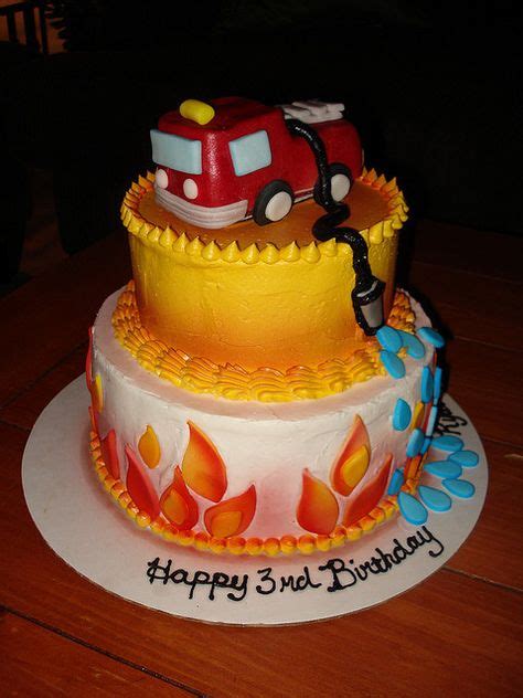 61 Fire Truck Cakes Ideas Firetruck Cake Firetruck Birthday Truck Cakes