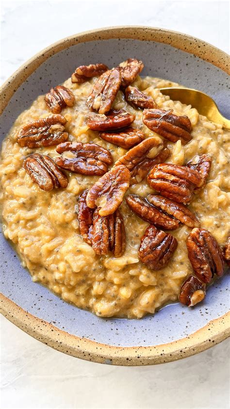 Easy Pumpkin Spice Rice Pudding With Chia Optionally Vegan