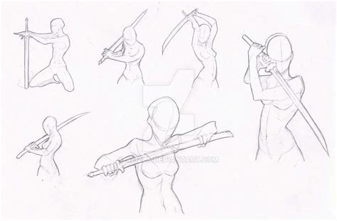 Weapon Poses Anime Poses Reference Art Reference Poses Drawing Poses