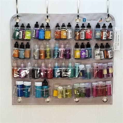 How To Organize Your Inks Glitter Glues And Glitters The 20 Pocket