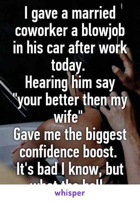 I Gave A Married Coworker A Blowjob In His Car After Work Today