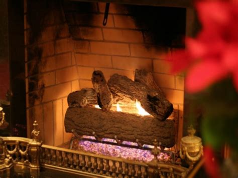 Christmas Fireplace Fire Holiday Festive Decorations Hd