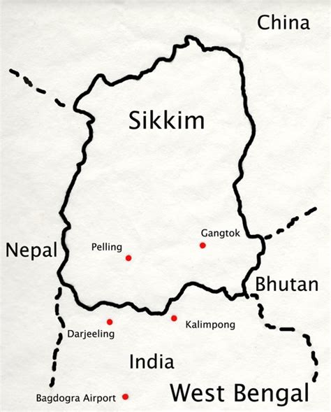 Sikkim Map — Journeys With Pantha