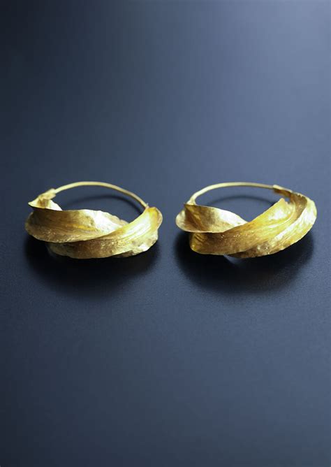 22k Gold Fulani Earrings Fulaba Exclusive Jewelry From African High