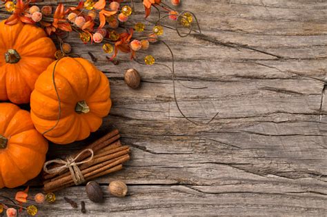Fall Pumpking Spice Holiday Background Stock Photo Download Image Now