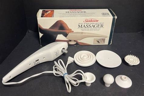 Sunbeam Dual Action Infra Red Heat Massager 1856 8 With 6 Attachments Tested In 2022 Cool