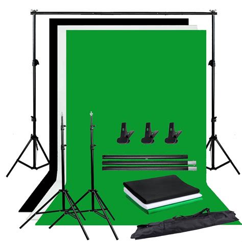 Photo Studio Backdrop Chroma Key Black White Green Screen Background S