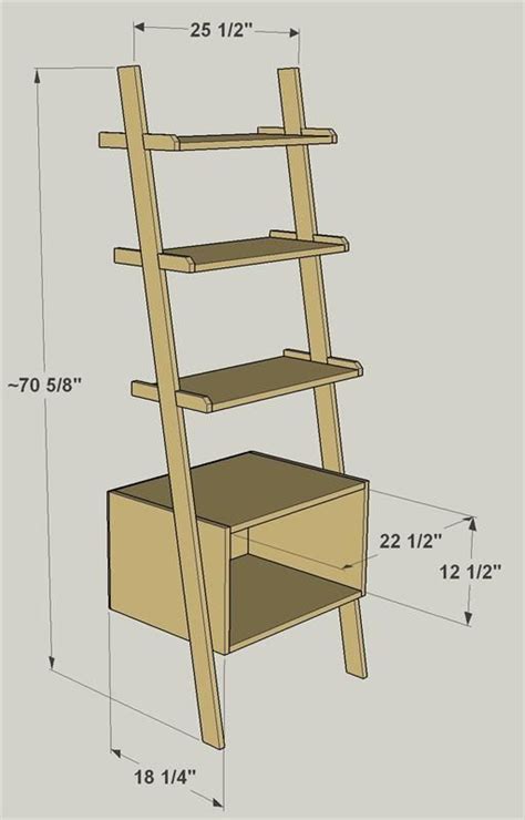 Diy Ladder Shelf Plans
