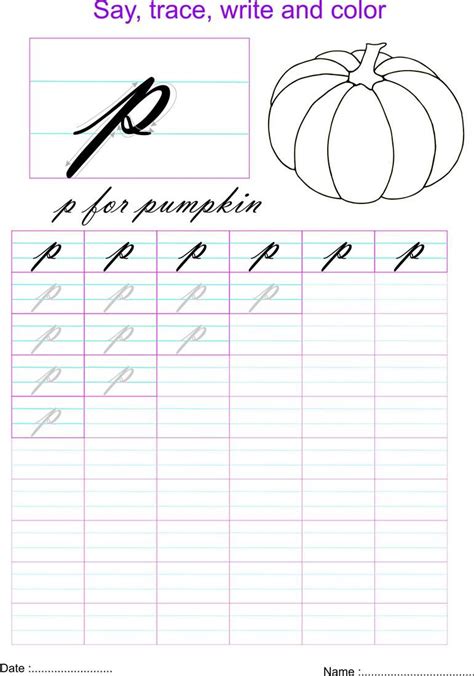 Here you've learned how to write the alphabet in cursive. Capital Letter P In Cursive