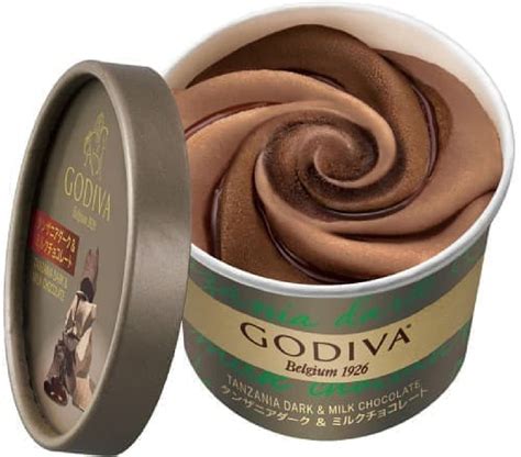 New To Godiva S Cup Ice Cream Tanzania Dark Milk Chocolate And
