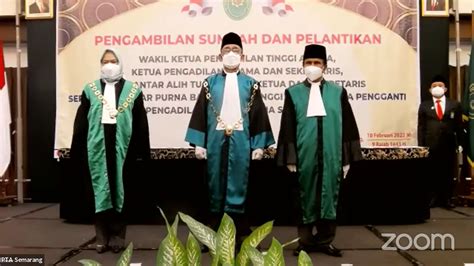 Pengadilan Tinggi Agama Semarang Pengambilan Sumpah And Pelantikan