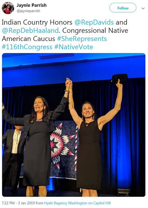 First Native American Women To Serve In Congress Share Emotional Hug Daily Mail Online
