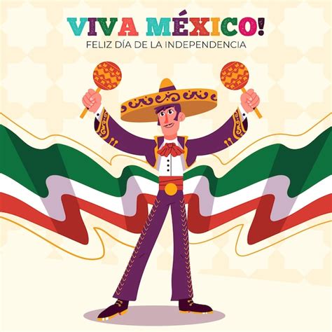Premium Vector Hand Drawn Mexico Independence Day