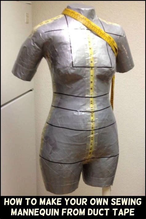 Make Your Own Diy Sewing Mannequin From Duct Tape 10 Useful Steps