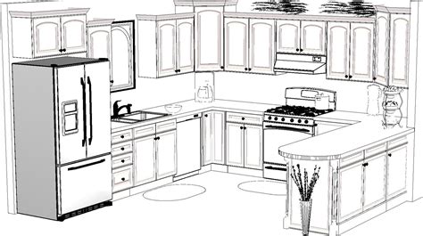 Kitchen Cabinet Sketch At Explore Collection Of