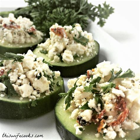 Cucumber And Feta Appetizer Bites This Wife Cooks