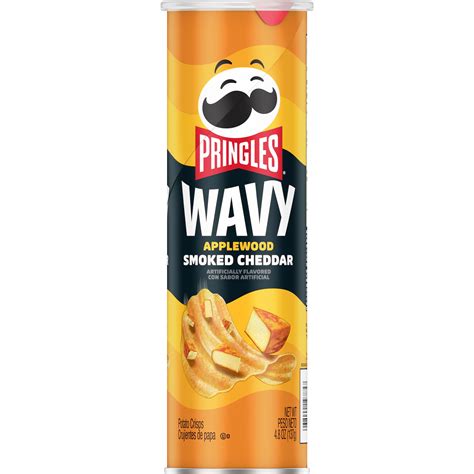 Pringles Wavy Applewood Smoked Cheddar Crisps Smartlabel