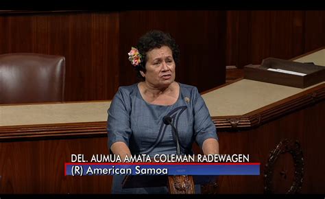 Amata Speaks On House Floor To Highlight Needs Of American Samoas