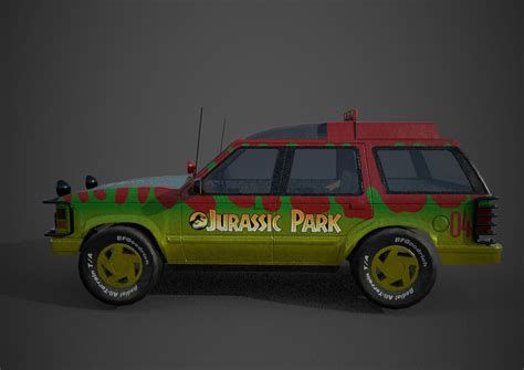 Artstation Jurassic Park Ford Explorer