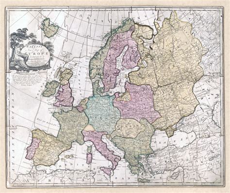 Large Detailed Old Political Map Of Europe 1814 Maps