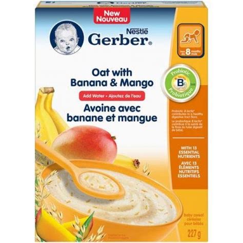 Nestle Gerber Baby Cereal Banada And Mango 227g8oz