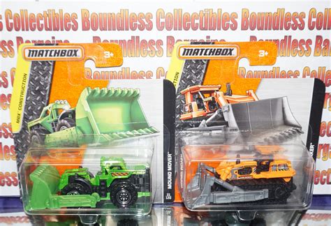 Matchbox 2015 Contruction Vehicles Mound Mover And Ground Breaker