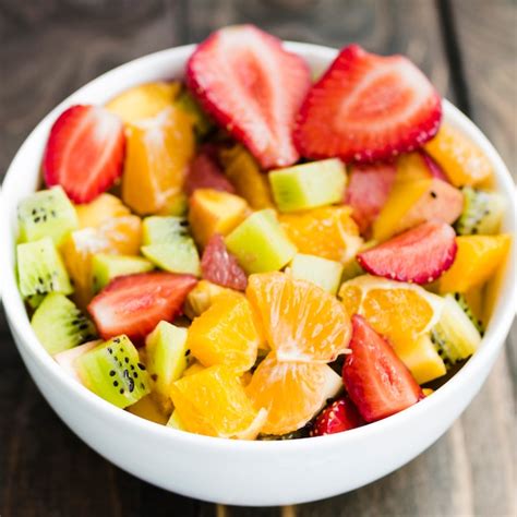 Colorful Fruit Salad In Bowl Photo Free Download