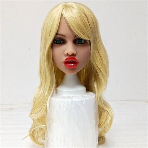real sex doll head tpe sexy big lips adult oral sex toy heads for men masturbate ebay