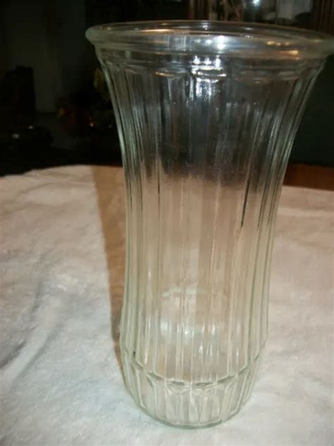 VINTAGE HOOSIER CLEAR Glass Vase 4089 C 9 1 2 Tall Excellent