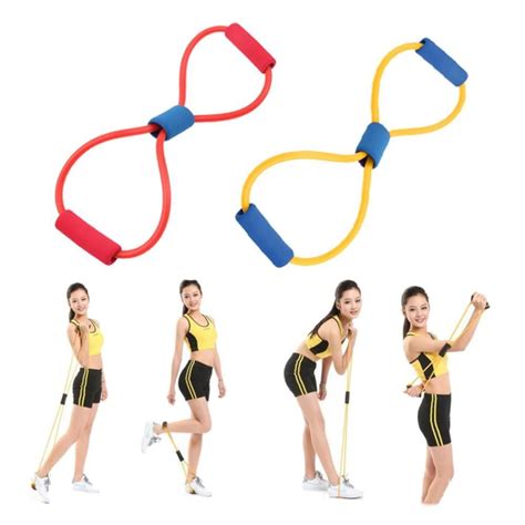 Resistance Type Muscle Chest Expander Rope Workout Pulling Exerciser Fitness Exercise Tube