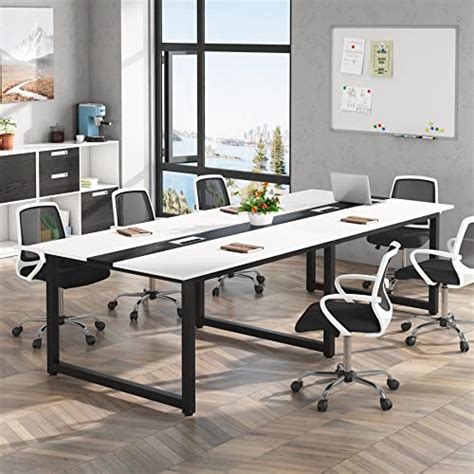 Tribesigns 8ft Rectangle Conference Table 9449l X 4724w X 2953h