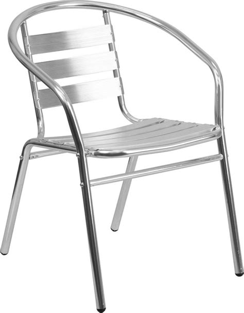 Aluminum Slat Back Chair Tlh 017b Gg Aluminum Chairs Outdoor Chairs