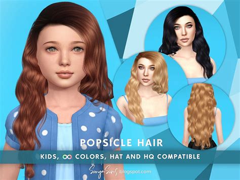 The Sims Resource Sonyasims Popsicle Hair Kids