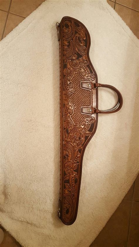 Custom Tooled Leather Rifle Case By Campbellsleather On Etsy