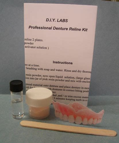 Learn why denturists warn against using these diy kits. DIY Labs PROFESSIONAL SOFT DENTURE RELINE / Denture ...