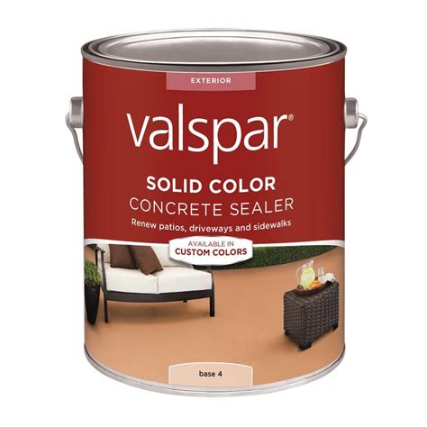 At the same time, it can also be a. Valspar Tintable Base 4 Solid Concrete Stain and Sealer ...