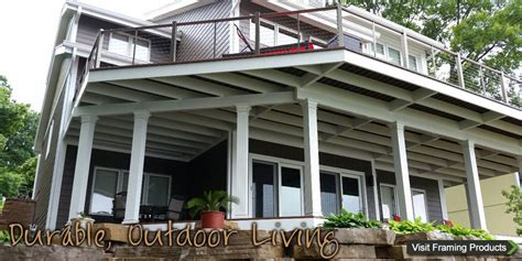 Lockdry waterproof aluminum decking with cable railings manufactured by nexan. Aluminum Deck Framing | Building a deck, Aluminum decking, Deck framing