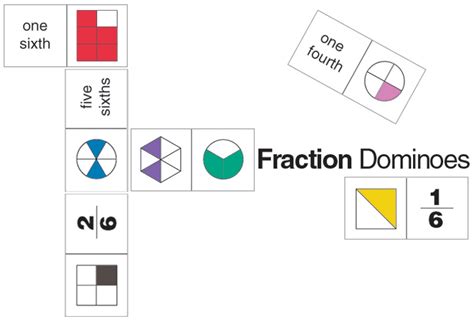 E is for Explore!: Fraction Dominoes