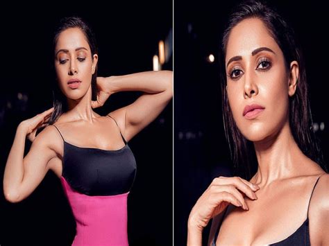 Movie Nushrat Bharucha Looks Stunning In Pink And Black Gown