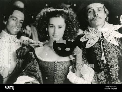 French Actors Jacques Weber Anne Brochet And Philippe Volter In The Movie Cyrano De Bergerac