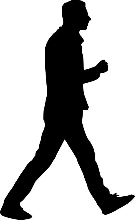 Human Silhouette Walking Png