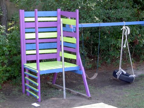 Pin By James Sr On Things I Made From Pallets Swing Set Swing Set