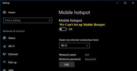 Cara Mengatasi We Can T Set Up Mobile Hotspot Pada Windows 10 Go