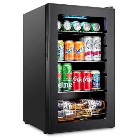 Ivation 17 In 101 Can Freestanding Beverage Cooler Refrigerator With