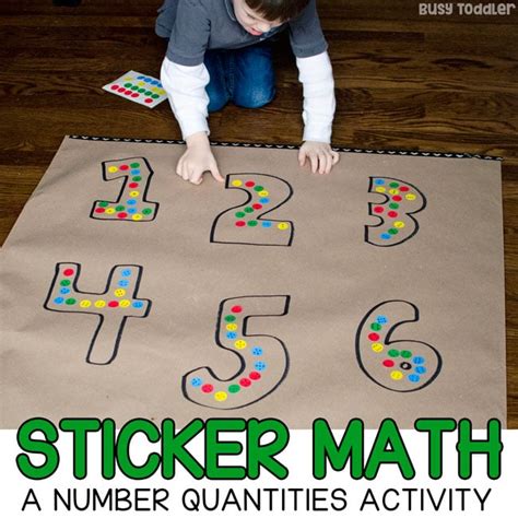 Dot Sticker Math A Preschool Number Sense Activity