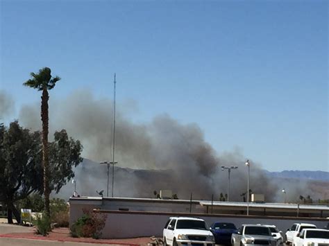 Havasu Fire Today Down By The Lake River Daves Place