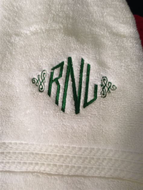 Monogrammed Towel Love It Embroidery Monogram Towels Embroidery